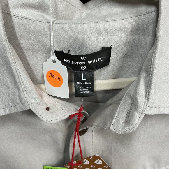 LARGE MENS LONG SLEEVE BUTTON DOWN FRONT NWT - Picture 14 of 14